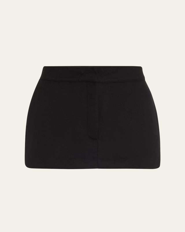 Cashmere-Wool Mini Skirt